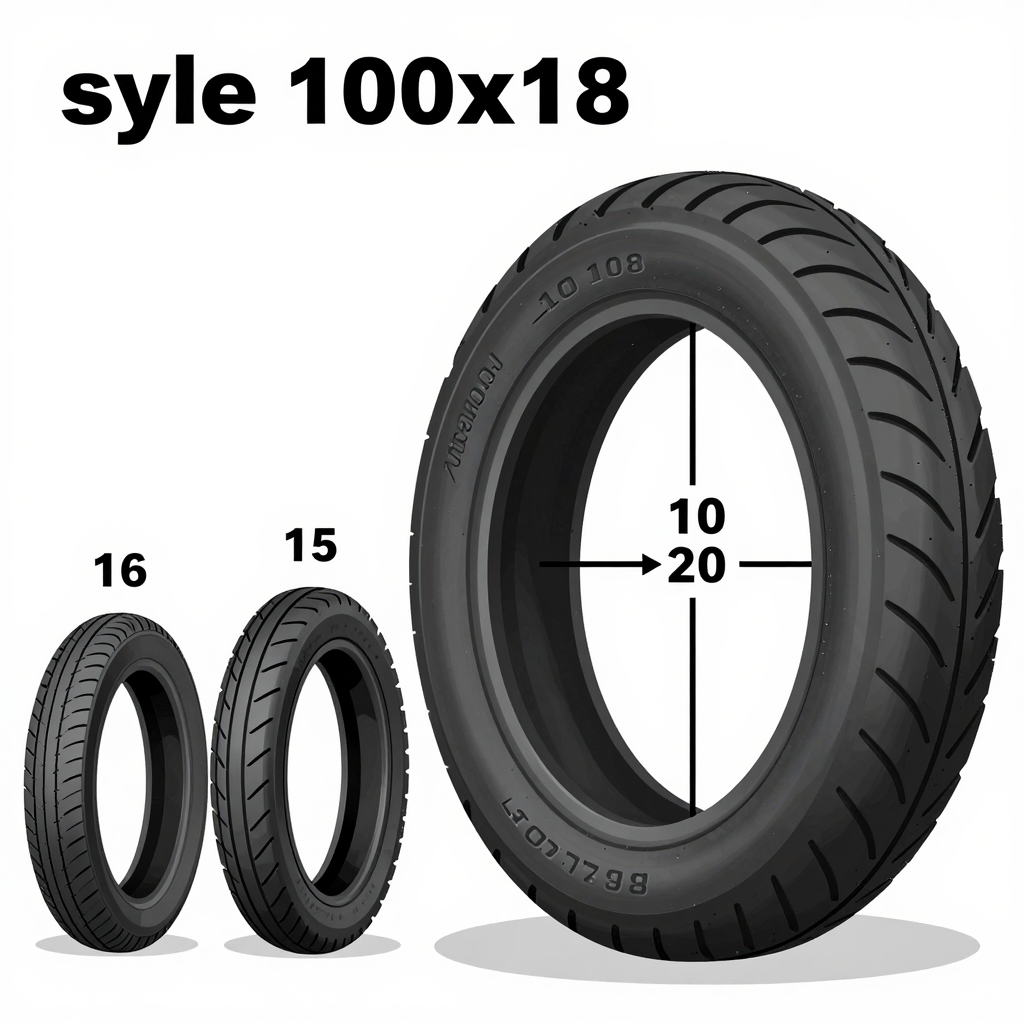 Comparison of 110 100x18 Tire Size