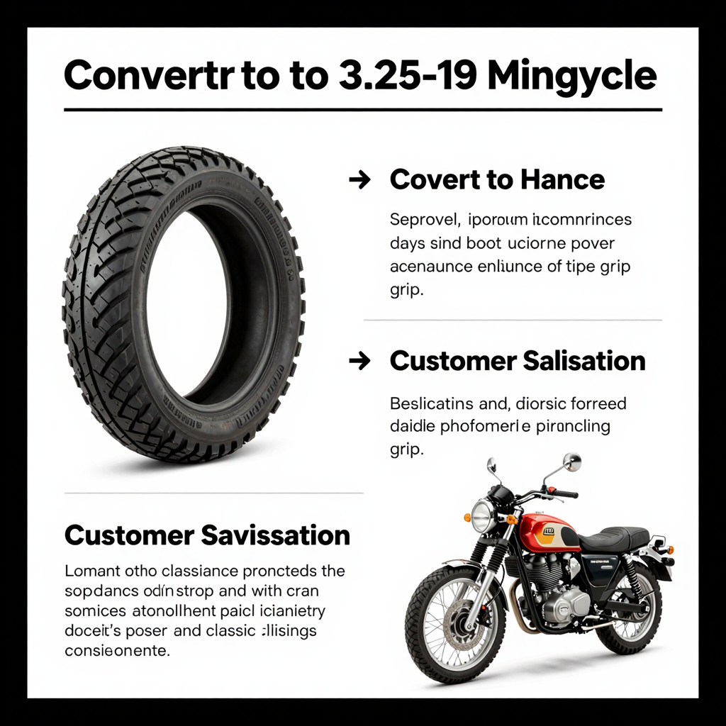 Infographic of benefits of 3.25-19 motorcycle tires