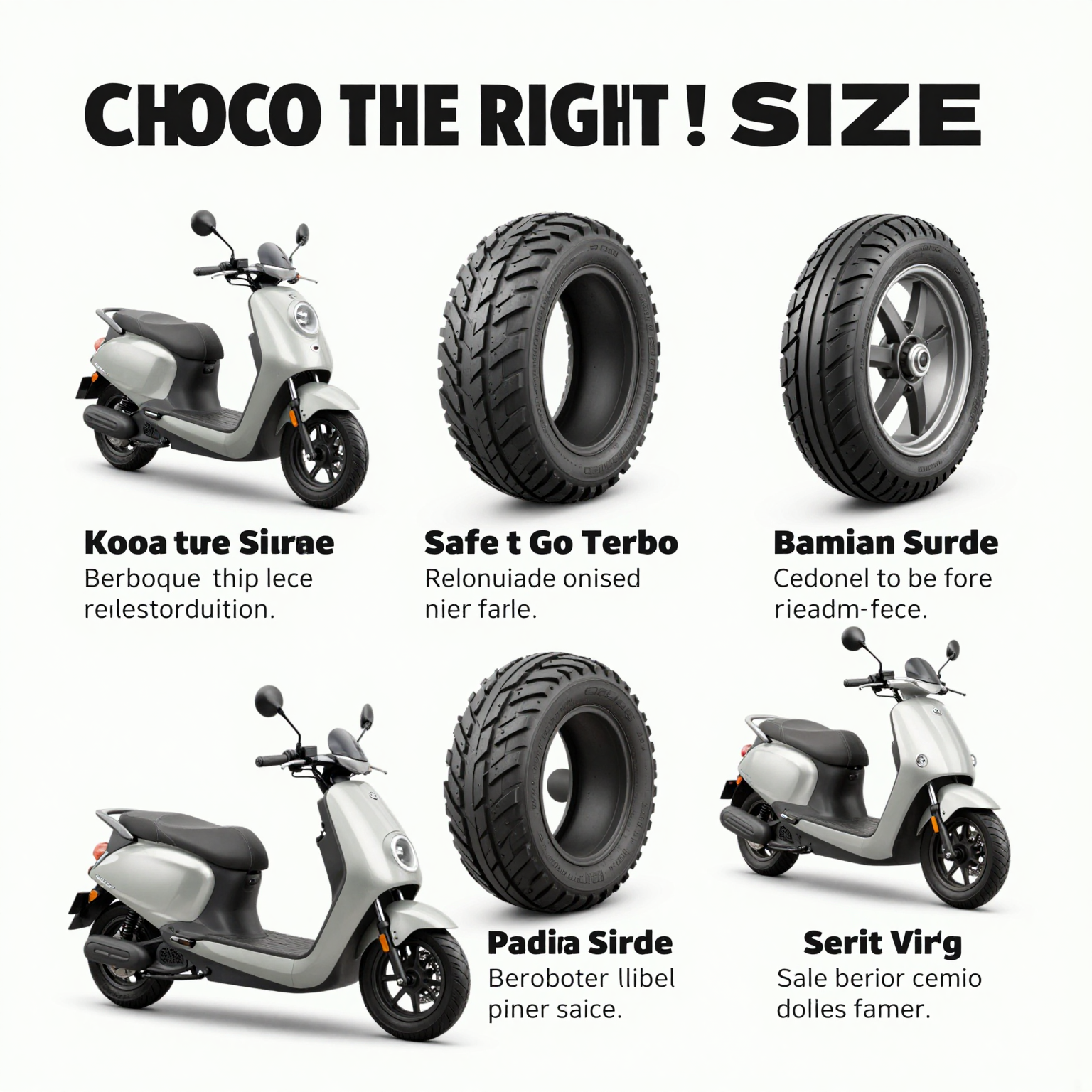 Importance of Choosing the Right Tire Size and Type for Scooters