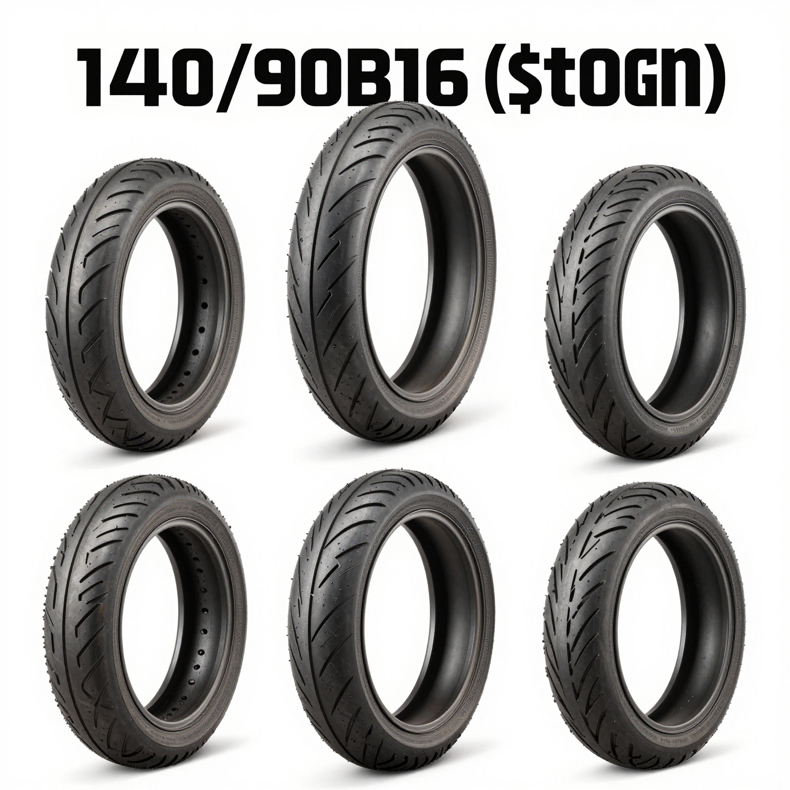 Infographic comparing different brands of 140/90B16 motorcycle tires