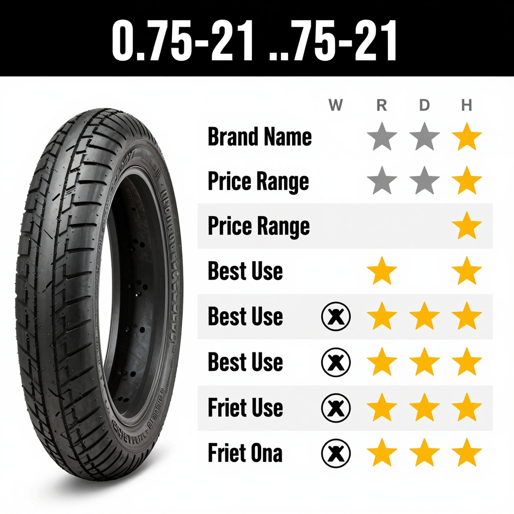 Comparison of top motorcycle tire brands for 2.75-21