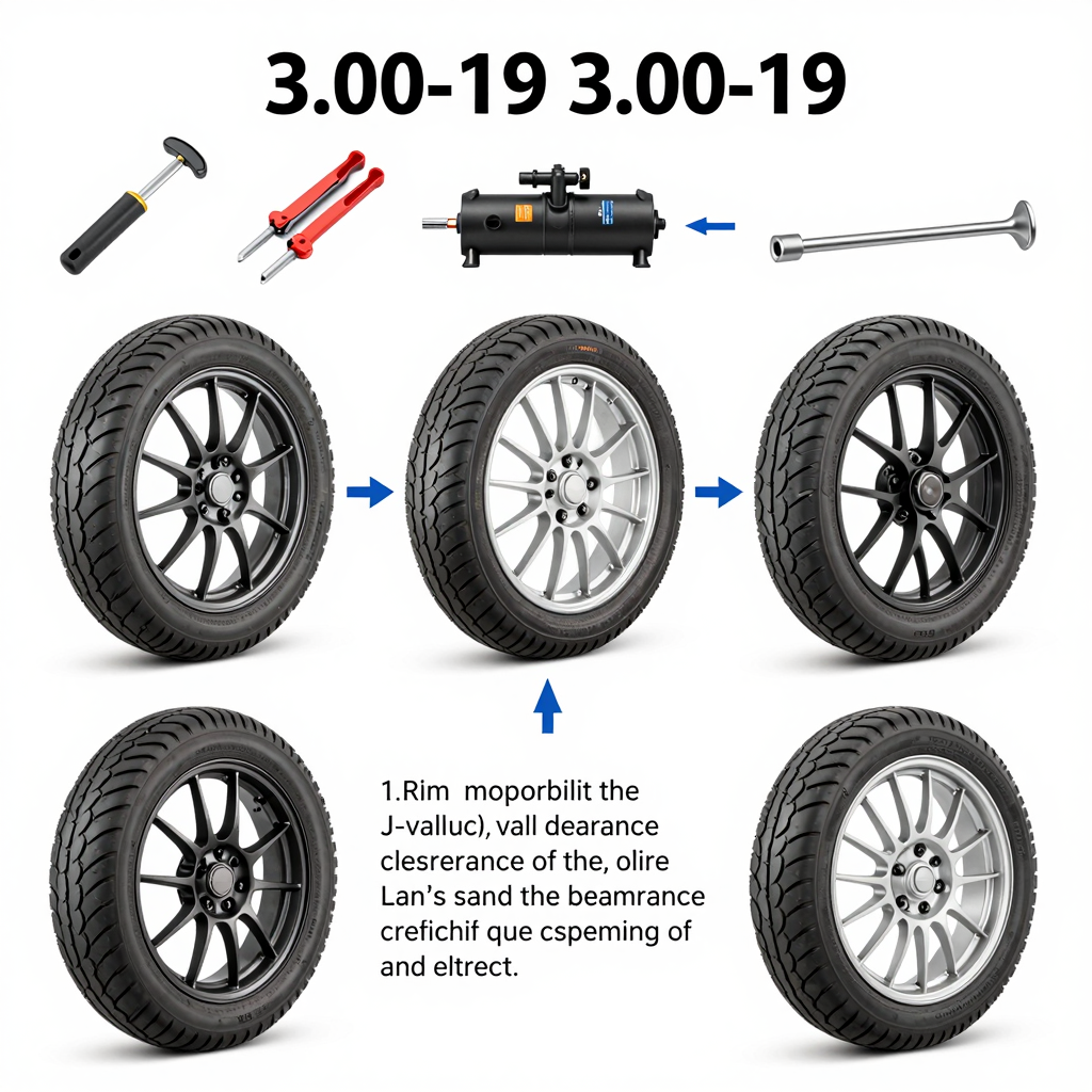 Infographic on 3.00-19 Motorcycle Tire Conversion