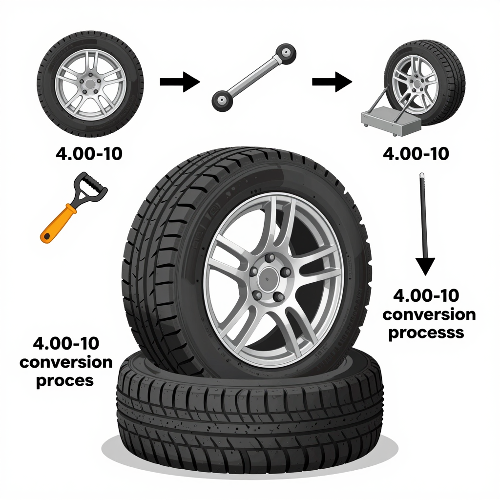 Conversion Process for 4.00-10 Tires