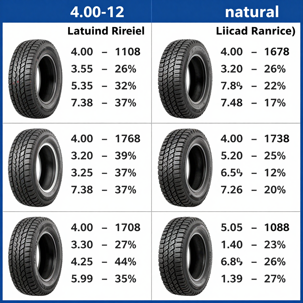Tire Size Comparison Table