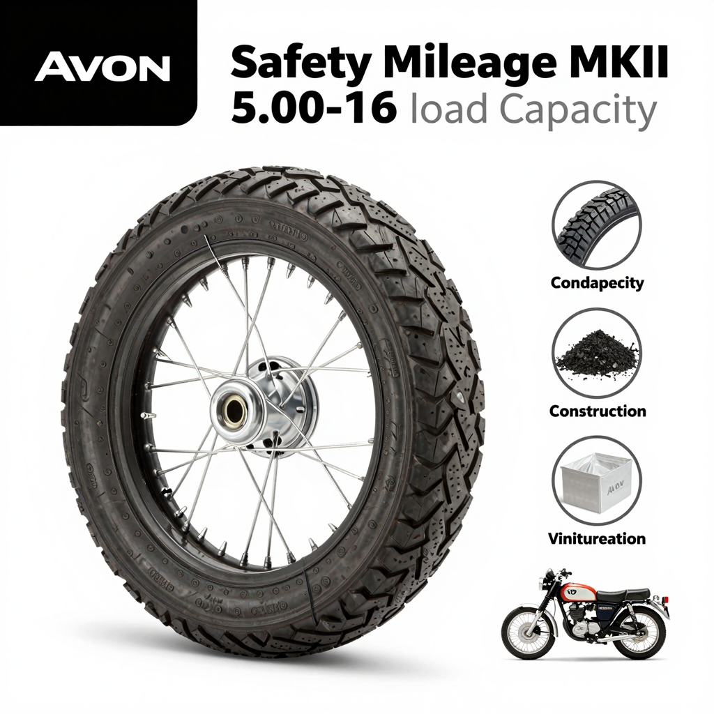 Avon Safety Mileage MKII 5.00-16 Tire Specifications