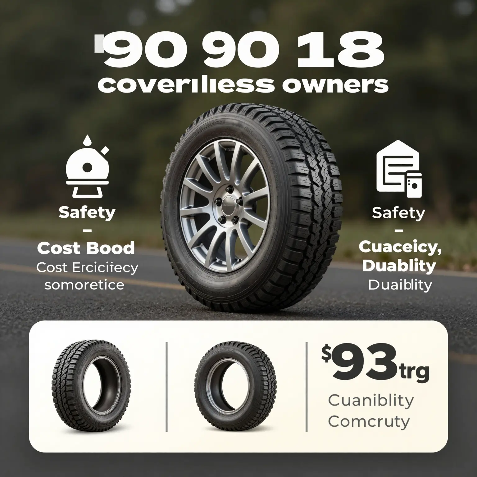 Infographic of Advantages of 90 90 18 Tire Conversion