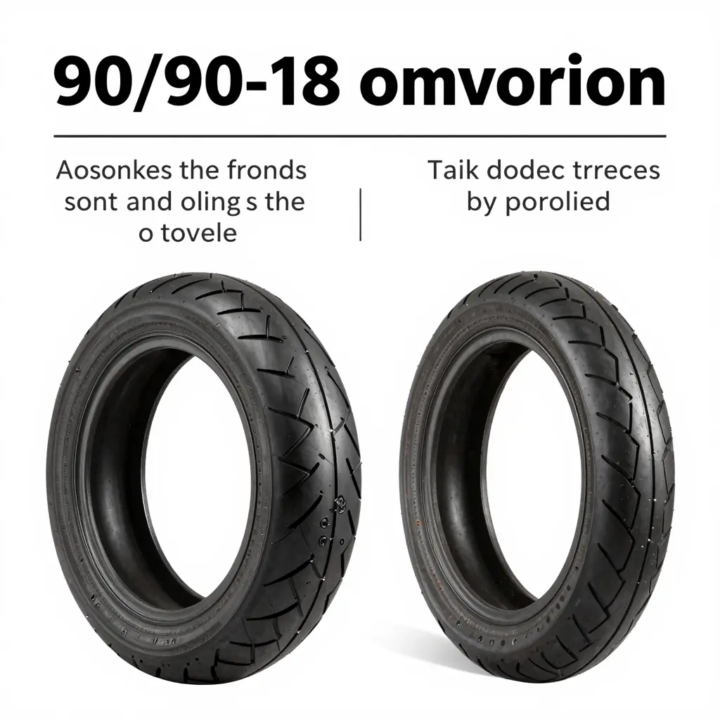 90/90-18 Tire Conversion Process